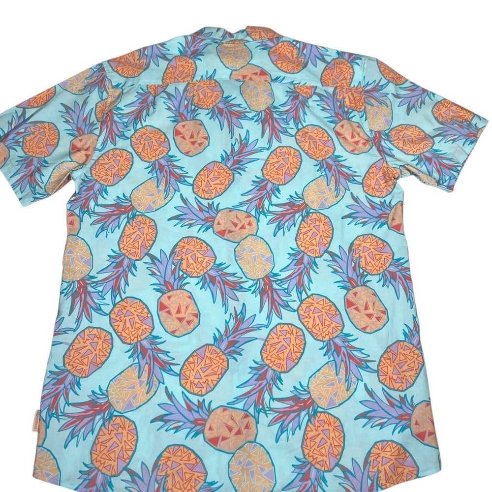 Tipsy Elves Men's Hawaiian Shirt Pineapple Print Tropical Size XL - Picture 2 of 7